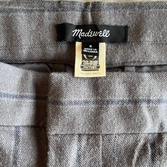 Madewell The Harlow Low-Slung Wide-Leg Pant in Pinstripe | Size 4 - Picture 4 of 8